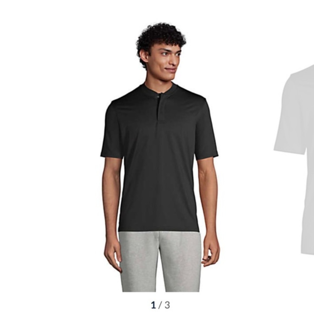 (2) Men's Rapid Dry Short Sleeve Blade Collar Polo Shirt